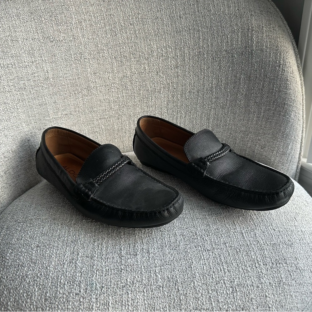 Aldo Black Men's Slip-On Loafers